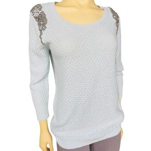 Maurices Vintage Beaded Sweater Knit Top